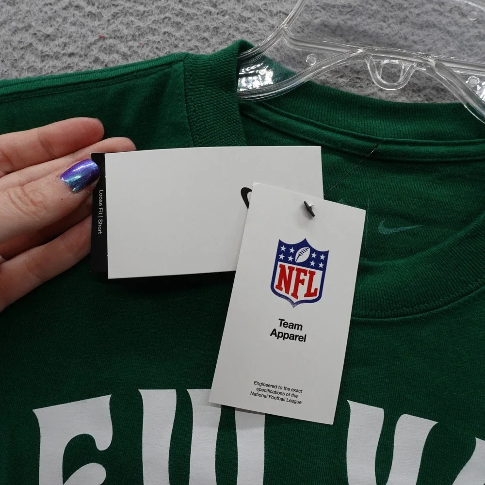 Nike NFL New York Jets TShirt Mens Small Green Pocket Tee Short Sleeve NWT